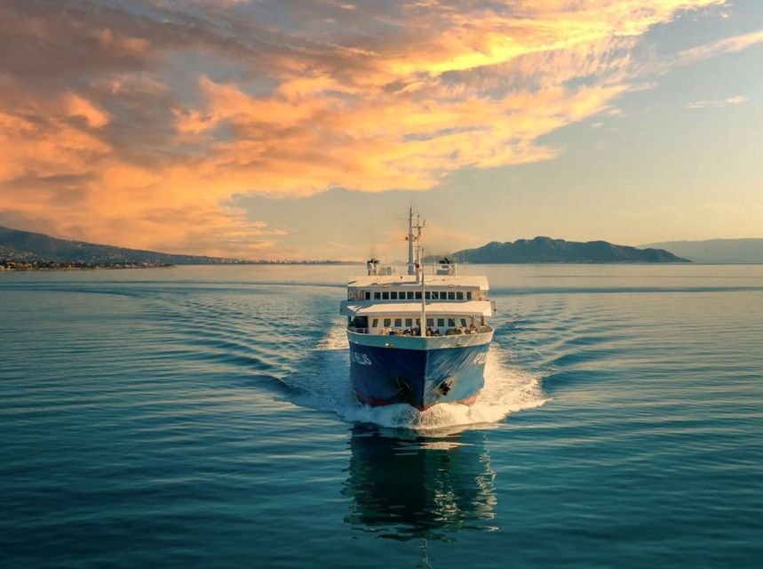 Athens: Ferry Boat Ticket to/from Agistri Island - Boarding a Saronic Ferries Boat