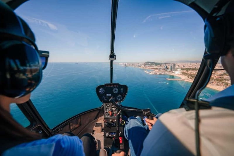 Barcelona: Helicopter Flight & Heliport Boat Transfer - The short flight over Barcelona’s coastline