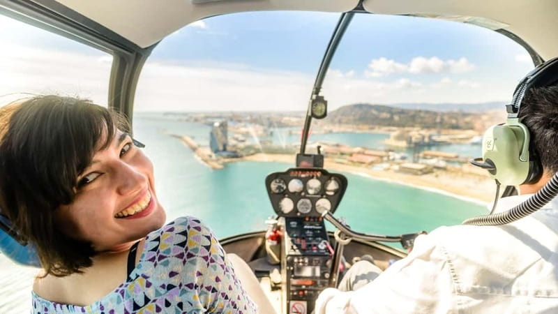 Barcelona: Helicopter Flight & Heliport Boat Transfer - What you can see from the helicopter