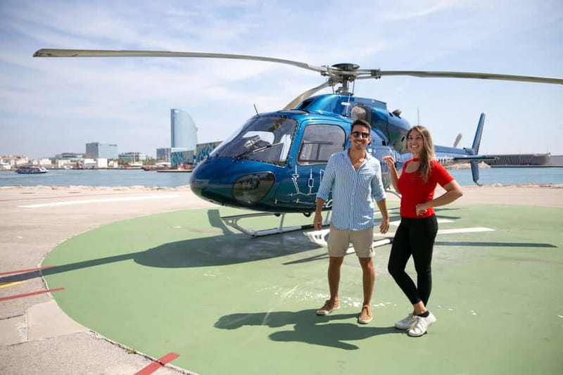 Barcelona: Helicopter Flight & Heliport Boat Transfer - Small groups, seating, and weight rules
