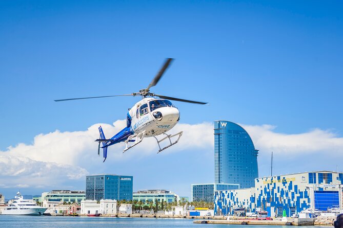 Barcelona's Coastline Helicopter Flight & Heliport Boat Transfer - From Port Vell to the Heliport by Boat