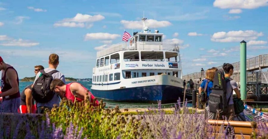Boston Harbor Islands Ferry - Leaving Long Wharf North