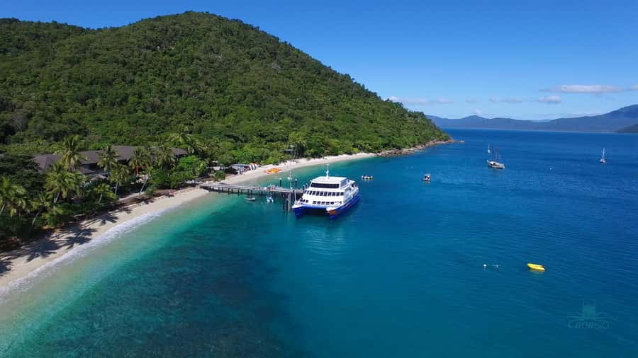 Cairns: Fitzroy Island Ferry with Optional Lunch & Activity - The glass-bottom boat option