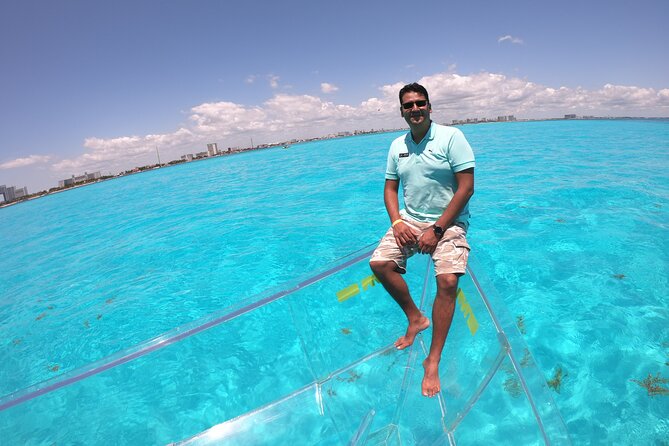 Clearboat: Glass-bottom boat ride to the Caribean Sea - Cancun or Isla Mujeres: choosing your starting point
