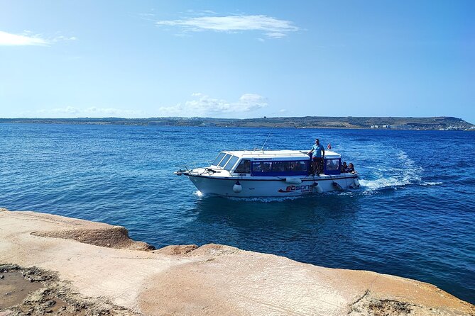 Comino Islands Private Boat Tour Ebsons Ferry - Santa Maria Caves and Comino’s rocky shoreline