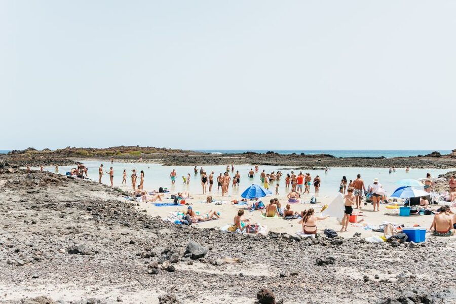 Corralejo: Return Ferry Ticket to Lobos Island Fuerteventura - El Puertito and the shallow turquoise water