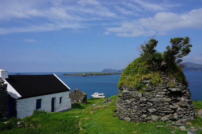 Dingle to Blasket Island Ferry - Rounding Slea Head by ferry