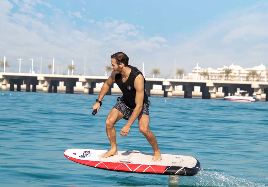 Dubai: Efoil or Electric Hydrofoil Surfboard Rental - The first minutes are about control, not speed