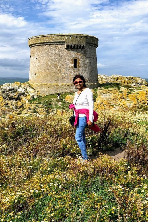 Dublin: Ferry from Howth to Ireland's Eye island - The Martello tower and west beach