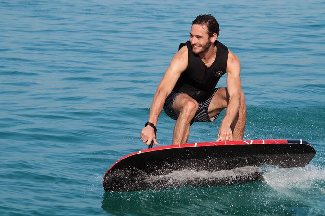 EFoil and Hydrofoil Surfboard Activity in Dubai - From Dubai Harbor to open water near JBR