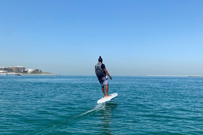 EFoil and Hydrofoil Surfboard Activity in Dubai - The JBR setting and the best part of the ride