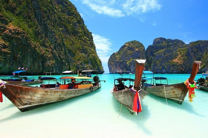 Explore Phi Phi Islands by Ferry – Snorkeling & Lunch Included - Maya Bay and Phi Phi Leh from the water