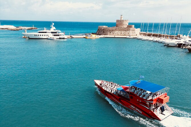 Fast Boat To Symi & St George's Bay Directly from Faliraki Beach - Three hours around Symi’s Gialos harbor