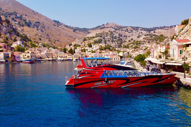 Fast Boat To Symi with a swimming stop at St George's Bay! (Only 1hr journey) - Finding the right boat at Rhodes harbor