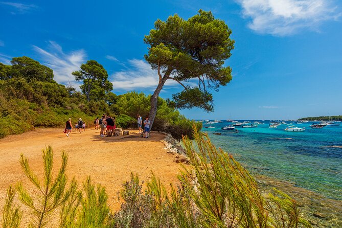 Ferry from Cannes to the island Ste Marguerite - Walking the trails and finding the shoreline