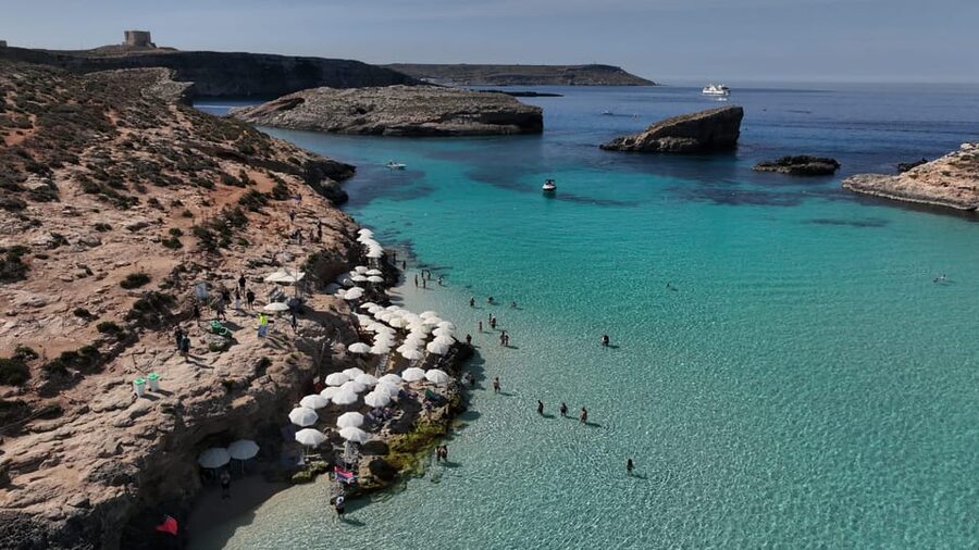 Ferry service to Blue Lagoon (opt. stop in Gozo)& Caves trip - Blue Lagoon: swim, snorkel, and settle in