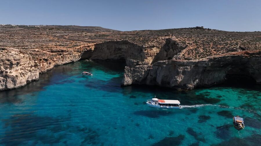 Ferry service to Blue Lagoon (opt. stop in Gozo)& Caves trip - Adding Gozo to the same day