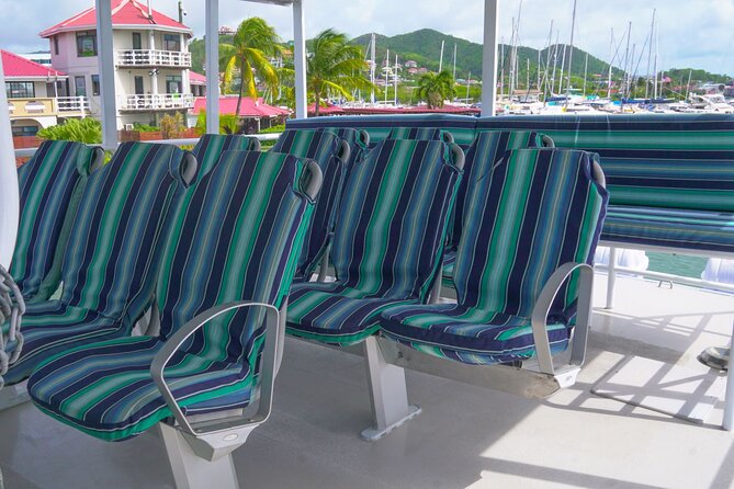 Ferry Transfer from Resorts in St. Lucia to Hewanorra Airport - Boarding the air-conditioned ferry