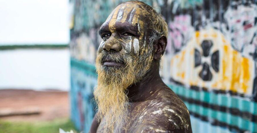 From Darwin: Tiwi By Design Tour by Ferry - Walking through the mission precinct and museum