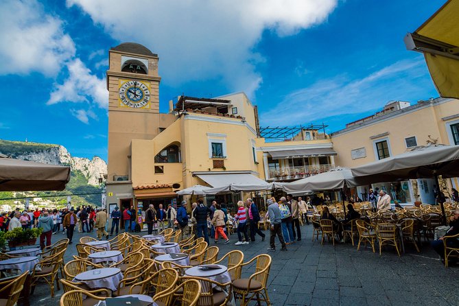From Naples: Capri and Anacapri Small Group Tour + Ferry - Capri town and La Piazzetta