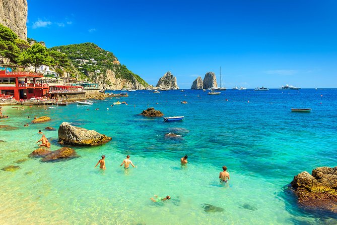 From Naples: Capri and Anacapri Small Group Tour + Ferry - San Michele Church and the famous maiolica floor