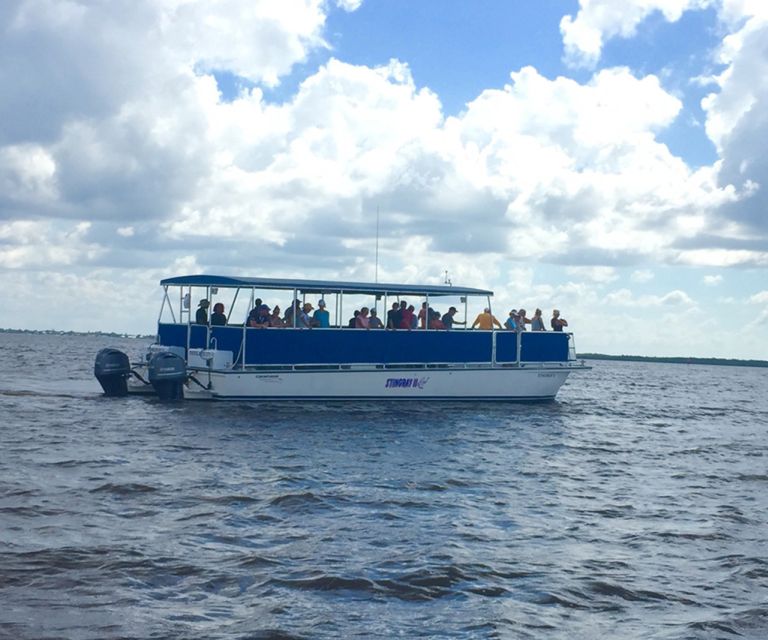 From Panama City, FL: Shell Island Ferry - The tram and ferry departure