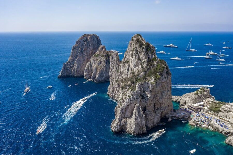 From Sorrento: Capri Day to Night Hydrofoil Boat Tour - Getting around Capri by minibus