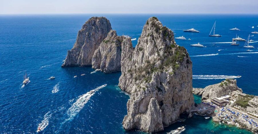 From Sorrento: Capri Day to Night Hydrofoil Boat Tour - Seeing Capri from the water first
