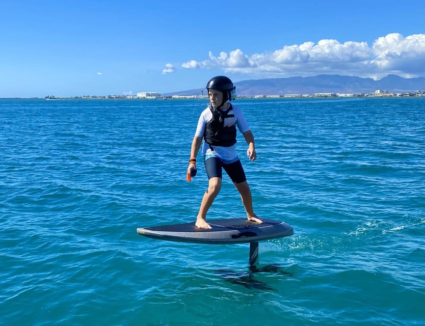 Hawaii: Electric Hydrofoil Surfing Solo Lesson - Knee Riding Builds the Bridge to Flight