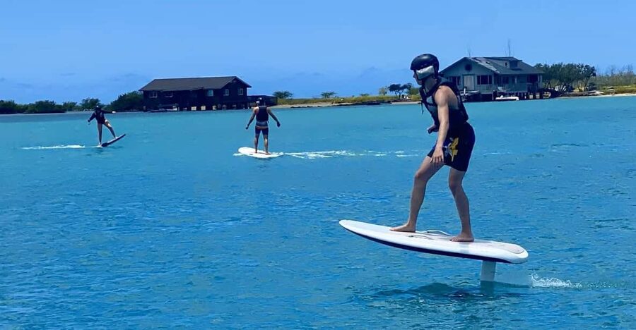 Hawaii: Electric Hydrofoil Surfing Solo Lesson - Belly Riding Comes First