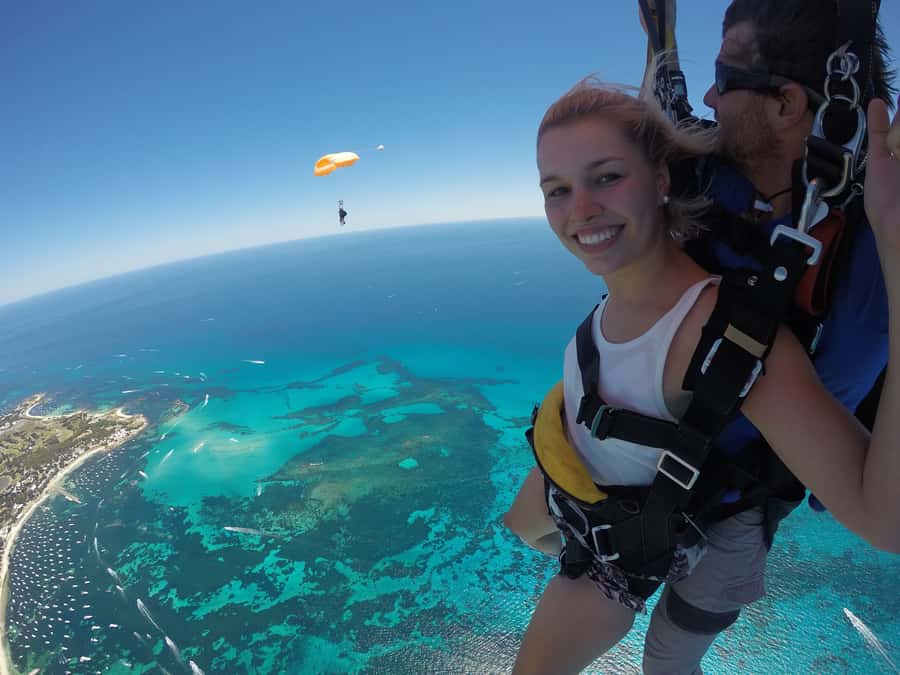 Hillary's Harbour: Rottnest Island Skydive and Ferry Package - A 15,000-foot view of Rottnest Island