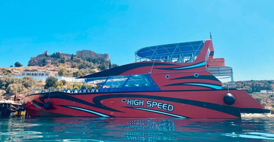 Kolymbia: Fast Boat to Rhodes Town Return Ticket - The Palace of the Grand Master
