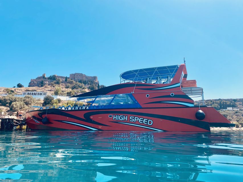 Kolymbia: Fast Boat to Rhodes Town Return Ticket - Arriving in the medieval Old Town