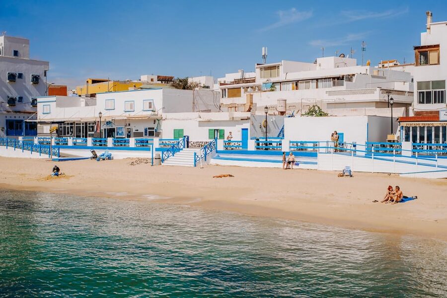 Lanzarote: Fuerteventura Return Ferry Ticket with Bus - Corralejo: shops, bars, restaurants, and an easy base
