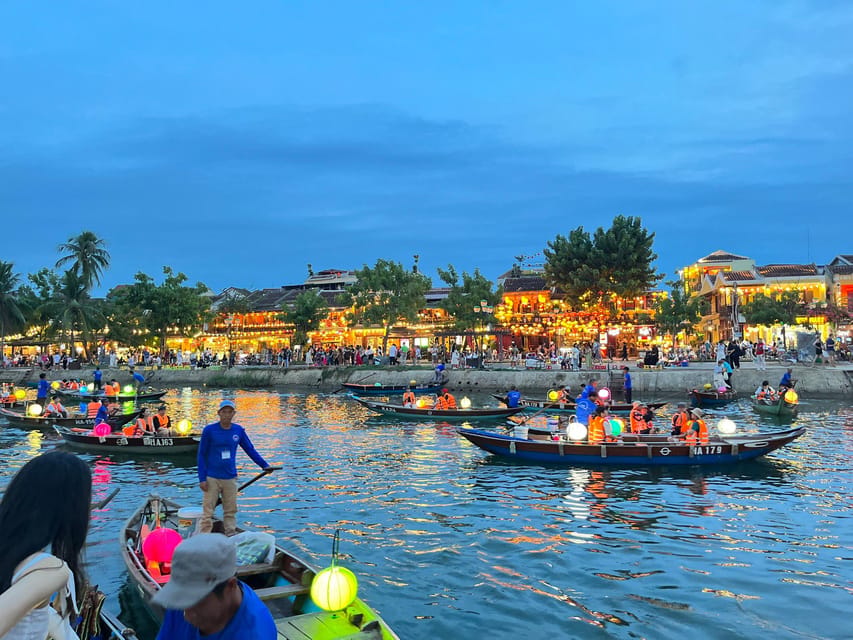 MARBLE MOUNTAINS, HOI AN CITY, BOAT RIDE TOUR FROM DA NANG - Choosing the morning or afternoon departure