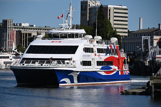 One-Way High-Speed Passenger Ferry: Victoria, BC to Seattle, WA - Food, drinks, and small comforts on board
