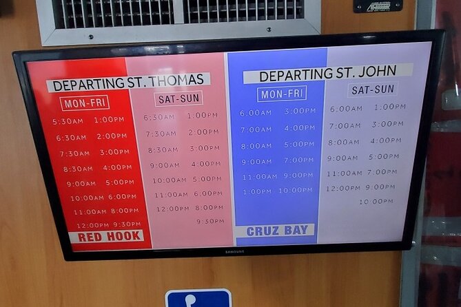 Paradise Taxi & Tours USVI- St. Thomas - Airport Transfer to Red Hook Ferry - The ferry cost you need to add