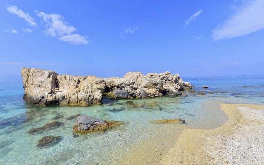 Paros & Antiparos Tour:Ferry ride, Villages & Beaches - Pounta to Antiparos by ferry