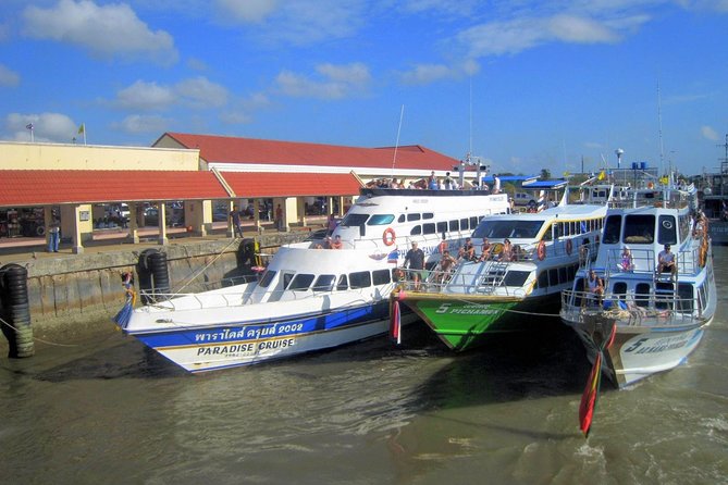 Phuket to Railay Beach by Ao Nang Princess Ferry - Arriving at Railay West by longtail boat