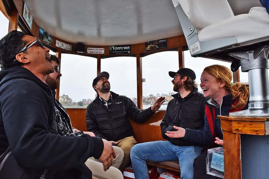 Pickle Pub Crawl: Ferry Rides and Appetizers - The first ferry crossing: Victoria from the harbour