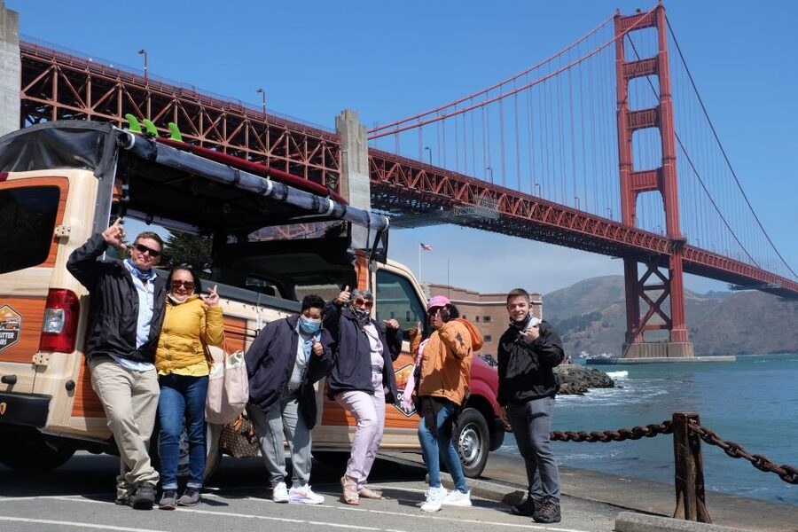 San Francisco: City Highlights Tour with Alcatraz Ferry - Golden Gate Bridge photo stop