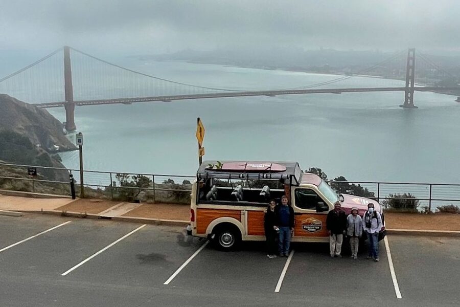 San Francisco: City Highlights Tour with Alcatraz Ferry - Hotel pickup and the open-sided van