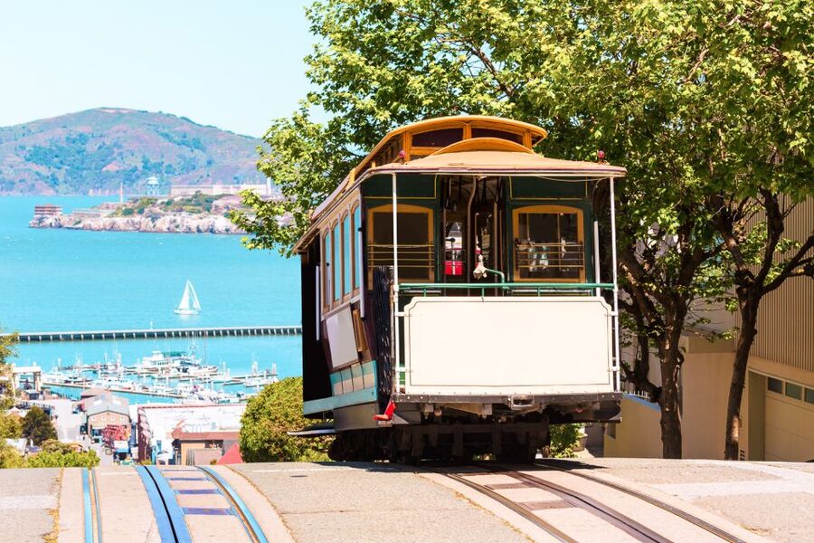 San Francisco: Hop-On Hop-Off Bus with Ferry & Alcatraz Tour - Crossing the Golden Gate Bridge on an open-top bus