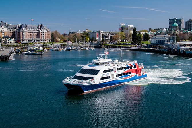 Seattle, WA to Victoria, BC High-Speed Passenger Ferry: ONE-WAY - Three hours across Puget Sound and the Strait of Juan de Fuca