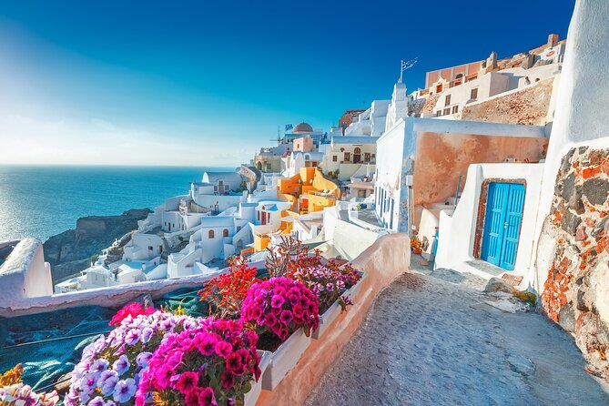 SKIP CABLE CAR® The Original Santorini Tour for Cruise Passengers - Finikia gives you a calmer blue-dome stop