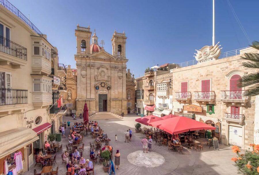 Sliema/St. Paul's: Gozo, Comino & Blue Lagoon Ferry Cruise - Arriving at Mġarr Harbour in Gozo