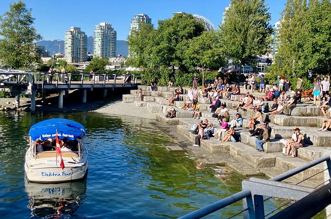 Vancouver False Creek Ferry Tour - The western end and the view toward English Bay