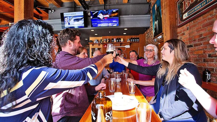 Victoria Bites and Sights Tour with Food, Drinks and Ferry - Bastion Square, local beer, and market stories
