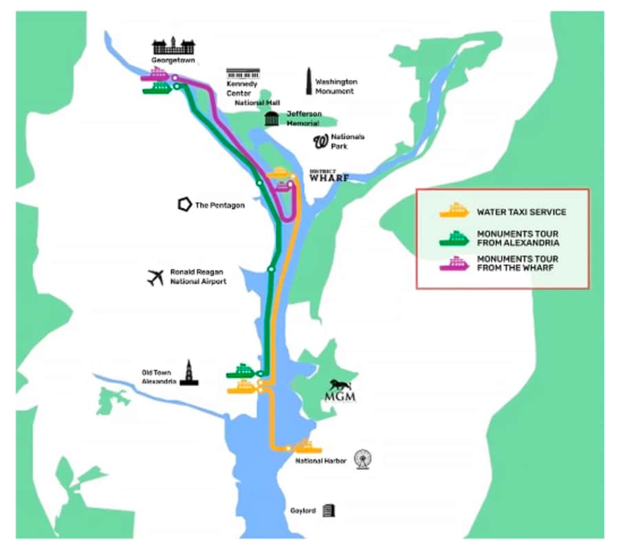 Washington DC: 1 or 2-Day Unlimited Water Taxi Pass - Should you book the Washington water taxi pass?